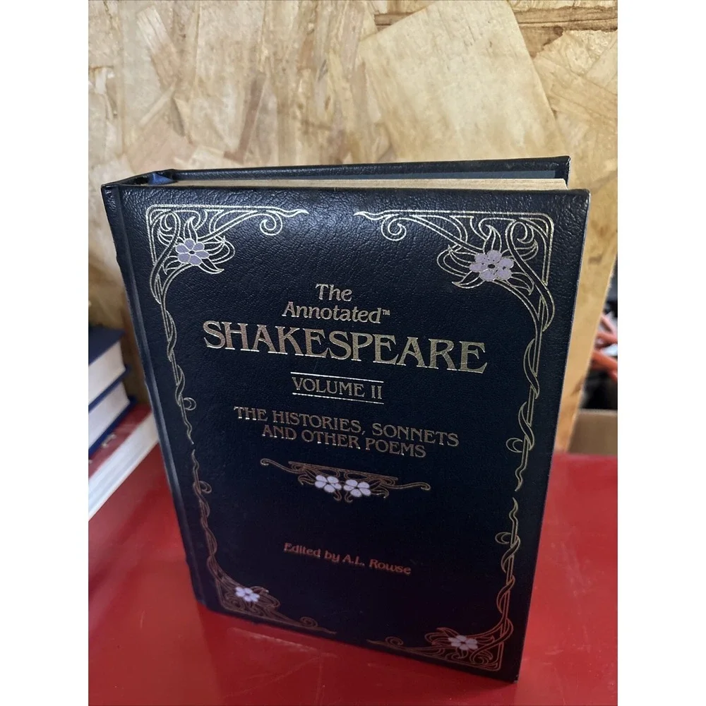 The Annotated Shakespeare Volume II A. L. Rowse Bonded Leather Hardcover 1978